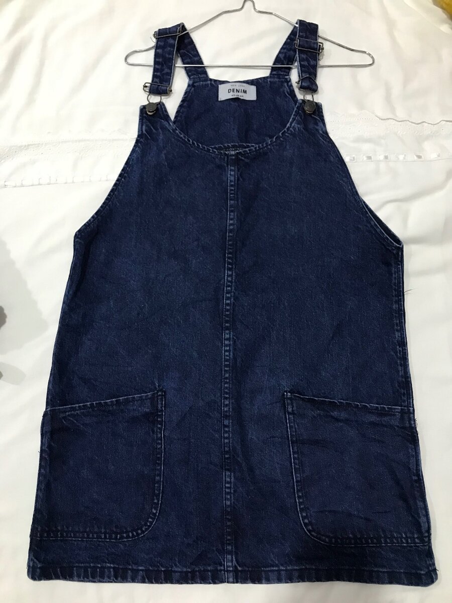 Denim pinafore