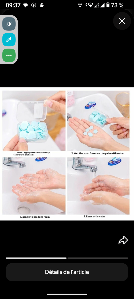 Pétales de savon pour les main