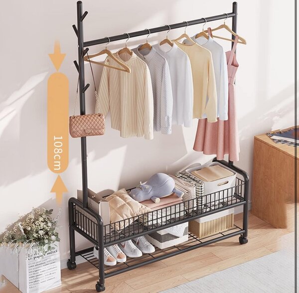 Multi-purpose clothing rack