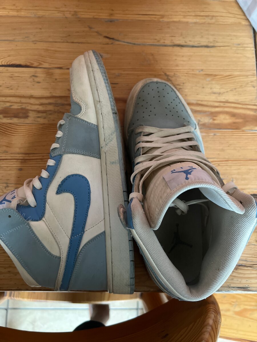 High-Top Blue Sneakers