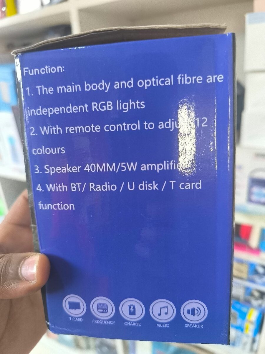 Lampe RGB à fibres optiques