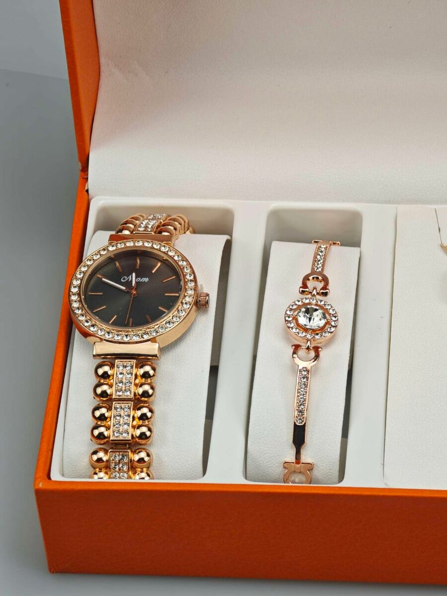 Ensemble Montre et Bijoux Élégant