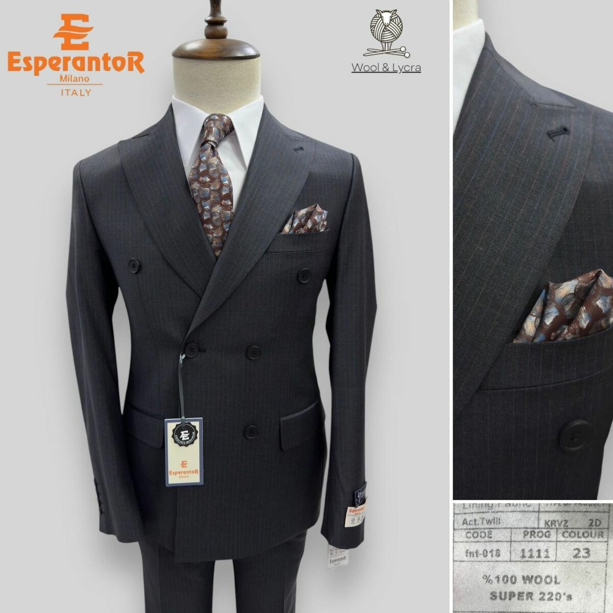 Double breasted suit