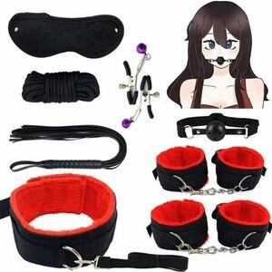 Kit bondage 8 éléments rose