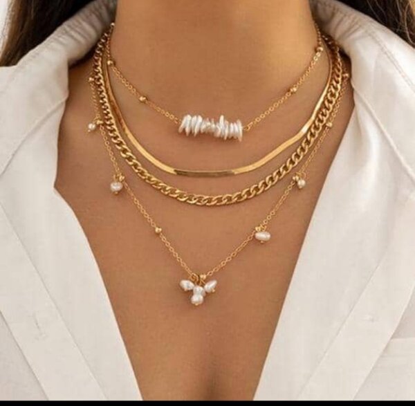 Ensemble de 4 collier pour femme