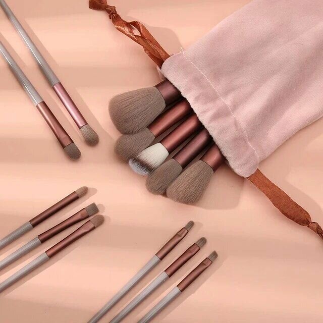 13-Piece Soft Hair Makeup Brush Set