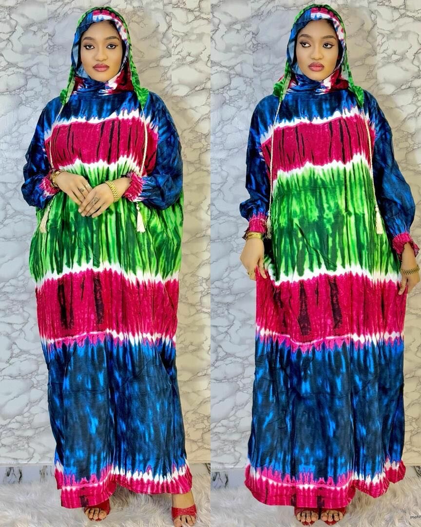 Chics Abayas doubles capuches en coton disponible