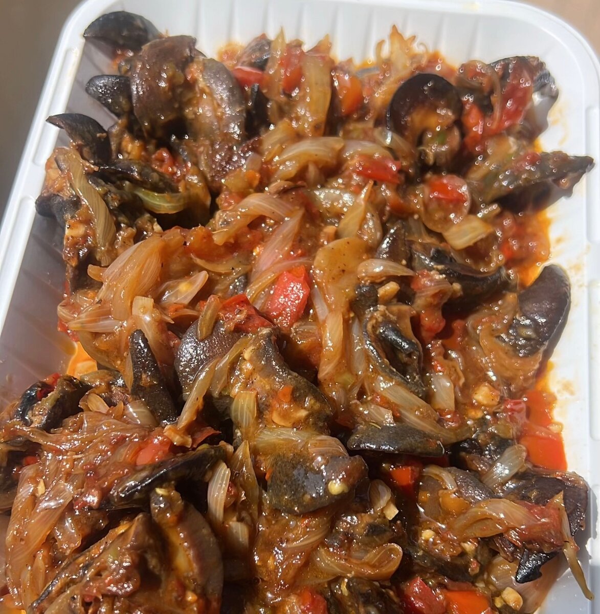 Ragoût d'escargots épicé