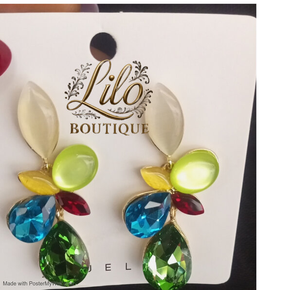 Colorful Gemstone Earrings Boutique