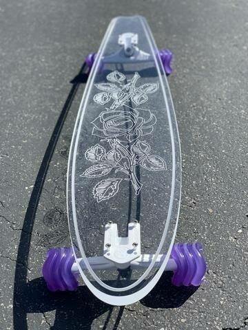 Longboard transparent design