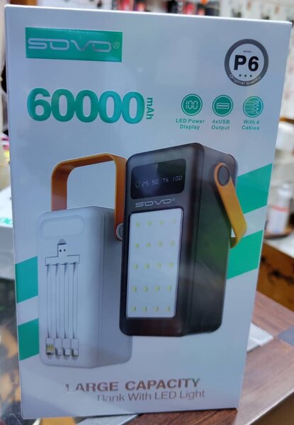 Batterie externe LED 60000mAh