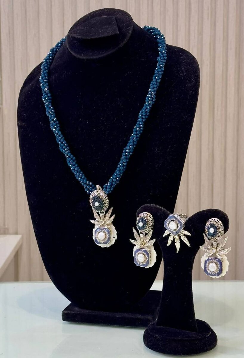 Ladies wedding set Necklace earrings and ring