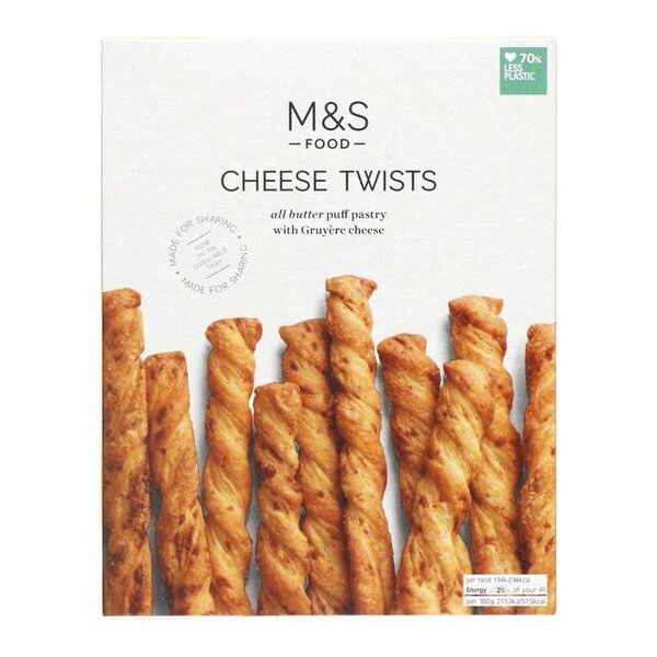 M&S All Butter Cheese Twists 125g | 2 Pack