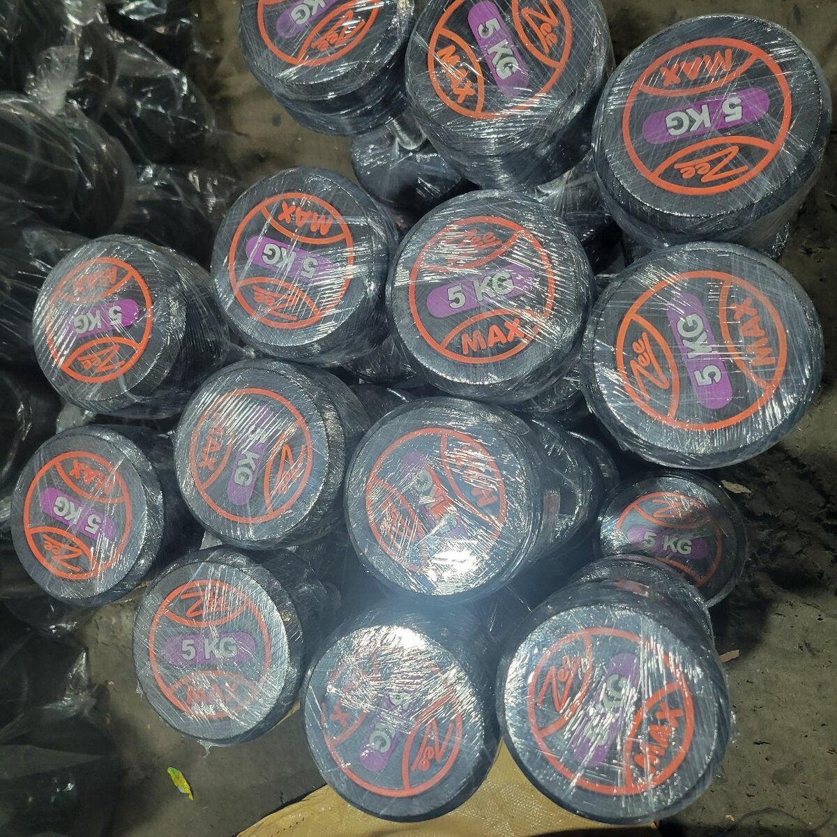 RUBBER COATED DUMBBELLS