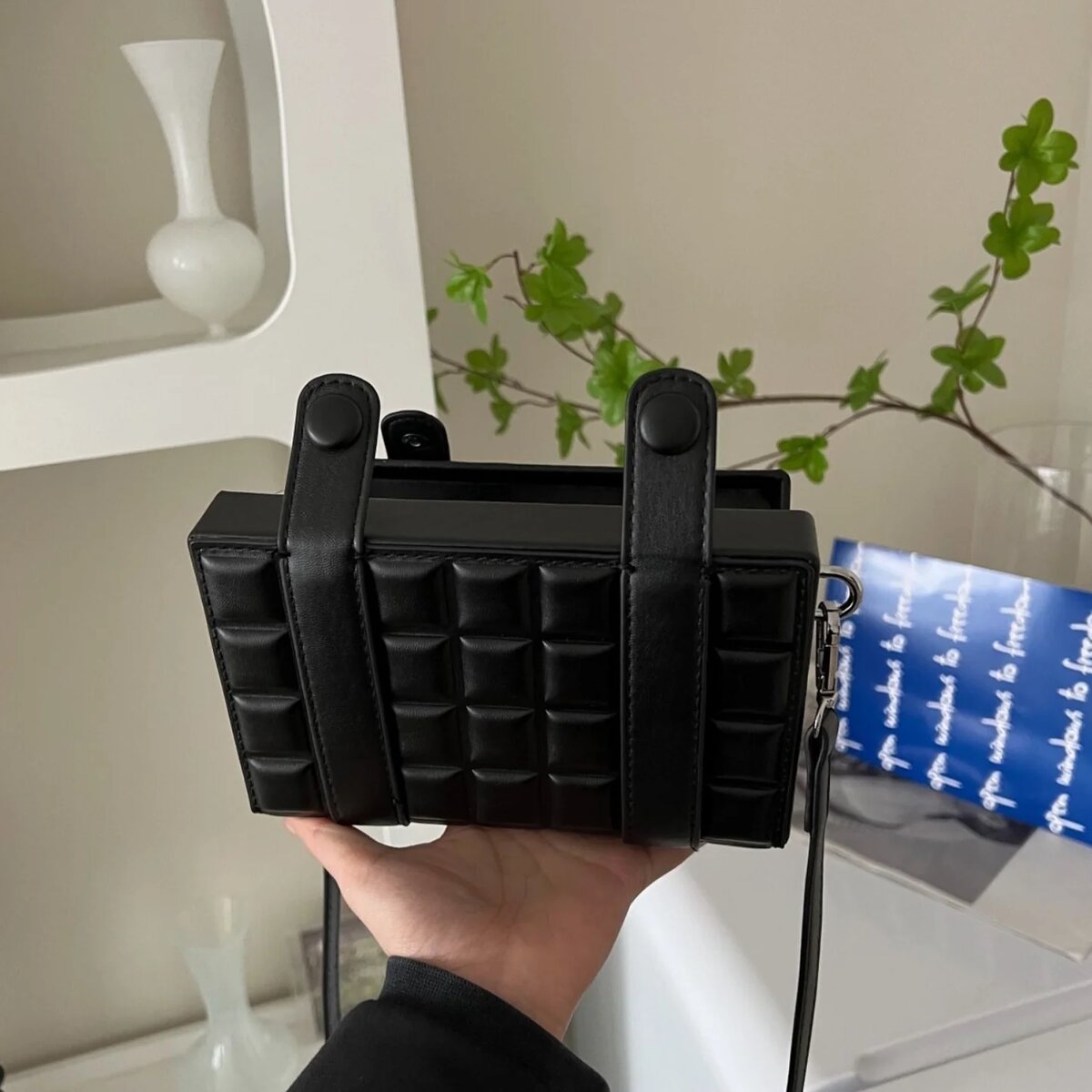 Petit sac à bandoulière  en cuir