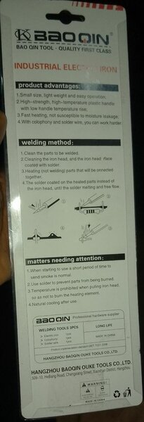 Fer à souder électrique Baoqin