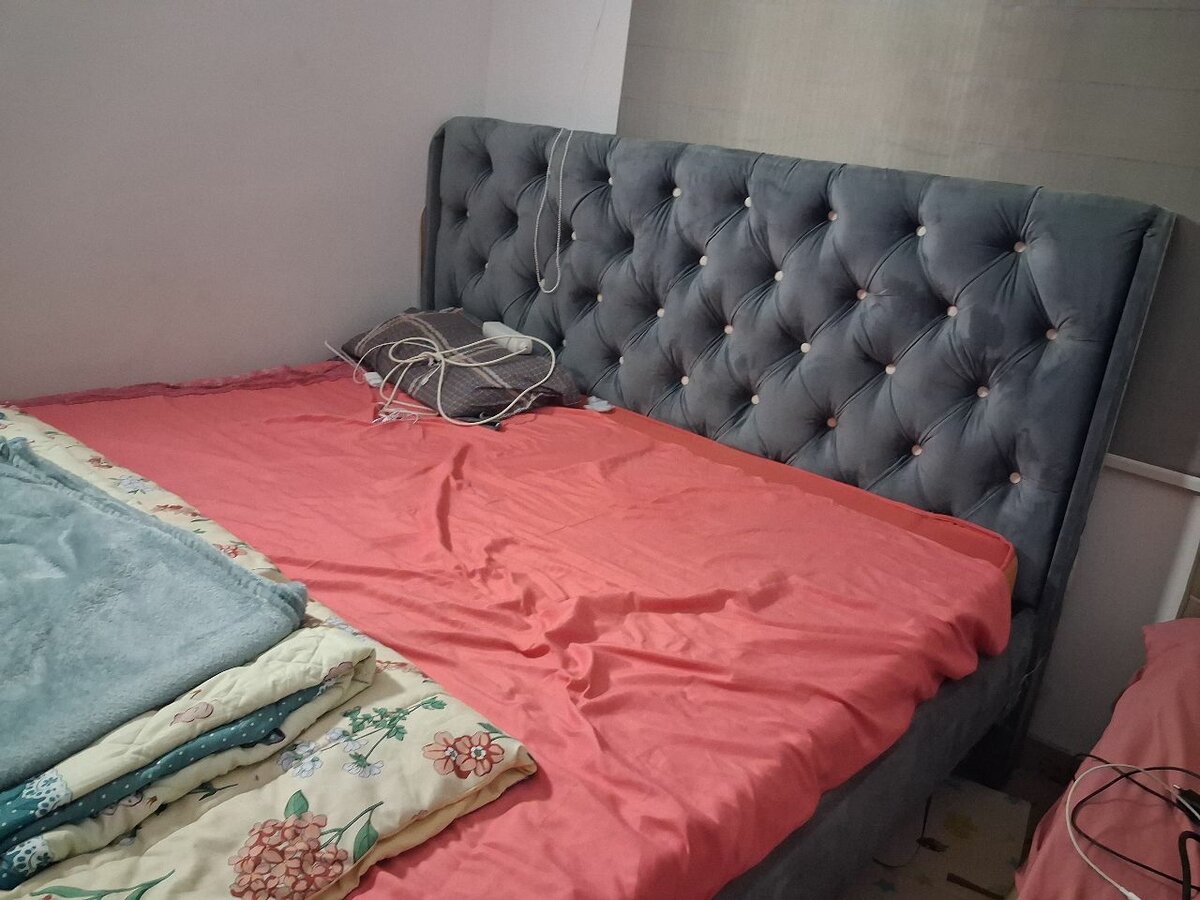 Elegant Velvet Bed Frame