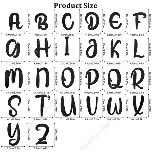 Lettres murales fantaisistes