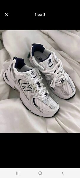 New Balance Blancs étoiles