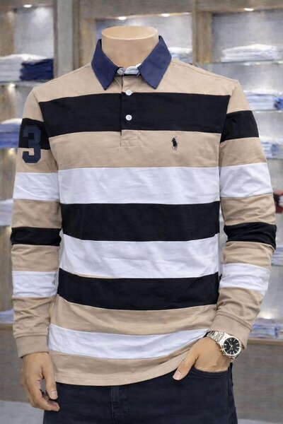 Polo à rayures pour homme