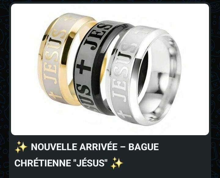 Bague Chrétienne Jésus