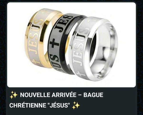 Bague Chrétienne Jésus
