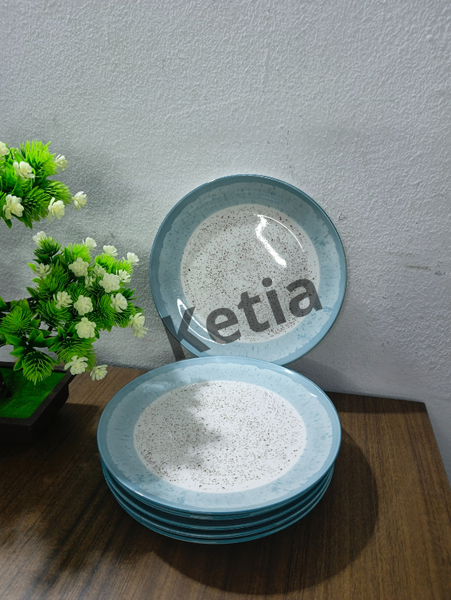 Assiettes plates en céramique