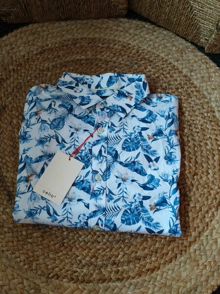 Chemise à motifs floraux homme