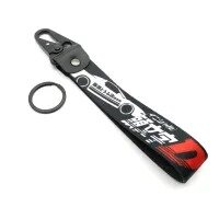 1-PC Motorcycle Collectable Strap Embroidery Keyring Keychain For Honda Yamaha Suzuki Red Ducati BMW Aprilia Kawasaki Benelli Racing Formula Key Ring Chain