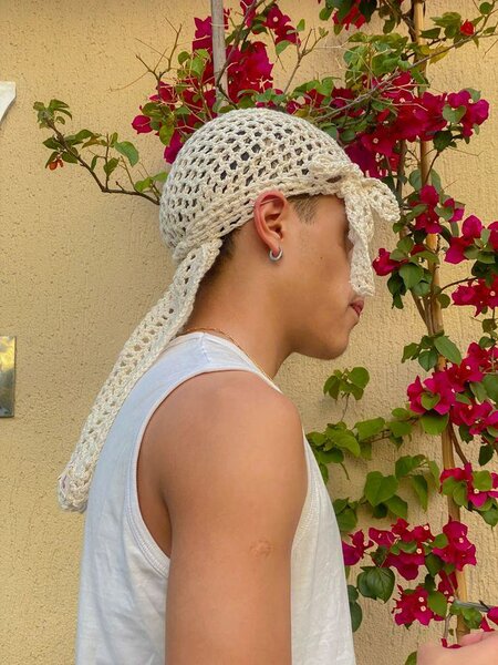 Élégant bonnet crochet