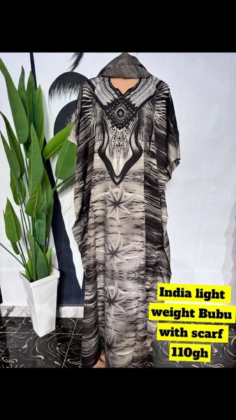 India light weight Bubu with scarf