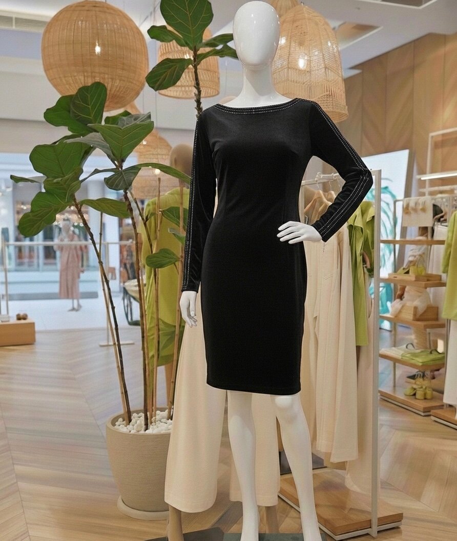 Robe en Velours Élégante