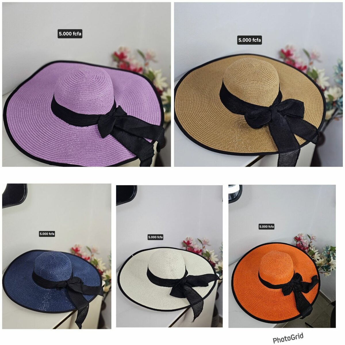 Chapeau de soleil en paille