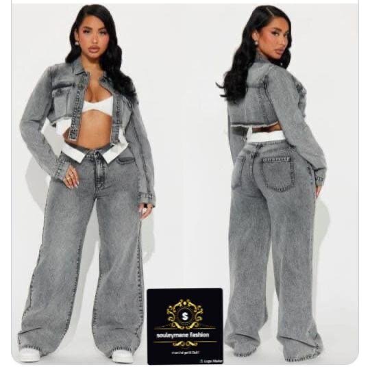 Ensemble denim femme tendance