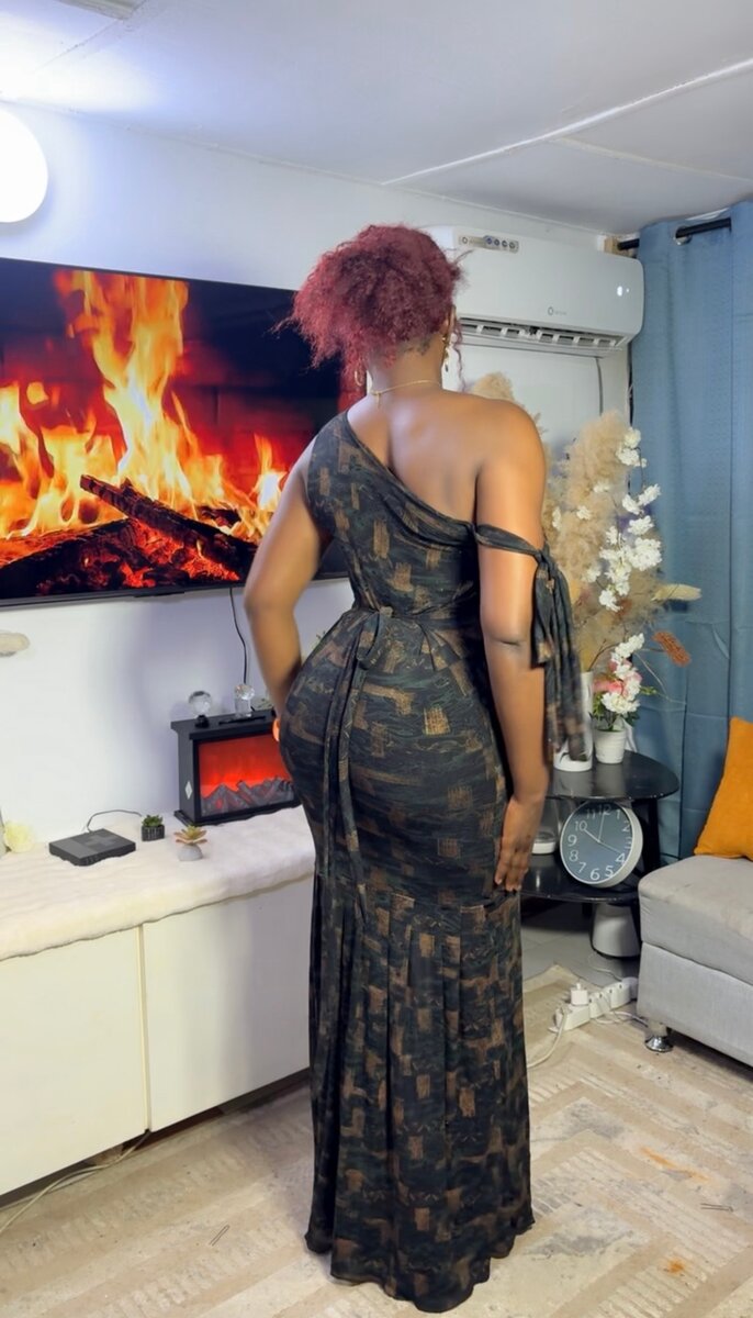 Robe asymétrique élégante