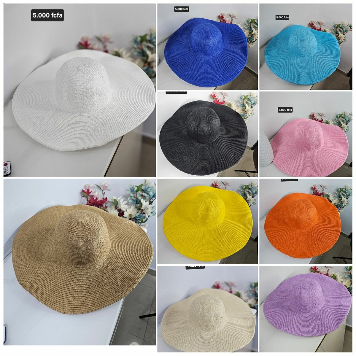 Chapeau de plage 50cm