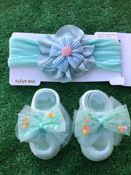 Bébé Ensemble Chaussures et Bandeau