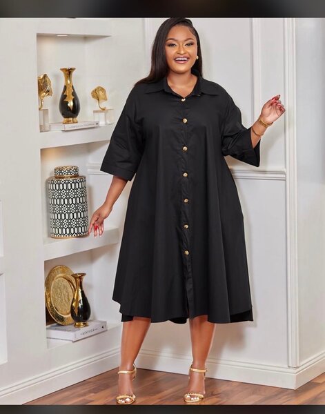 Robe chemise ample pour femme