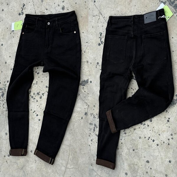Jean slim noir homme