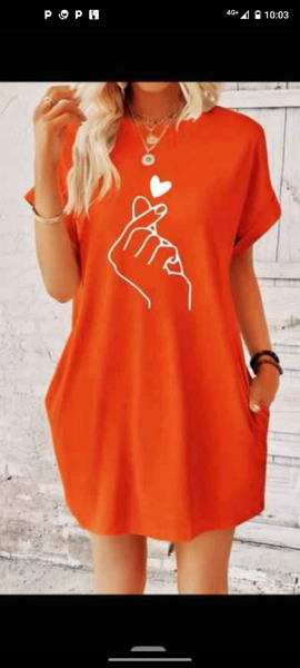 T-shirt oversize pour femme motif amour