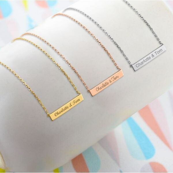 Collier personnalisé gravé