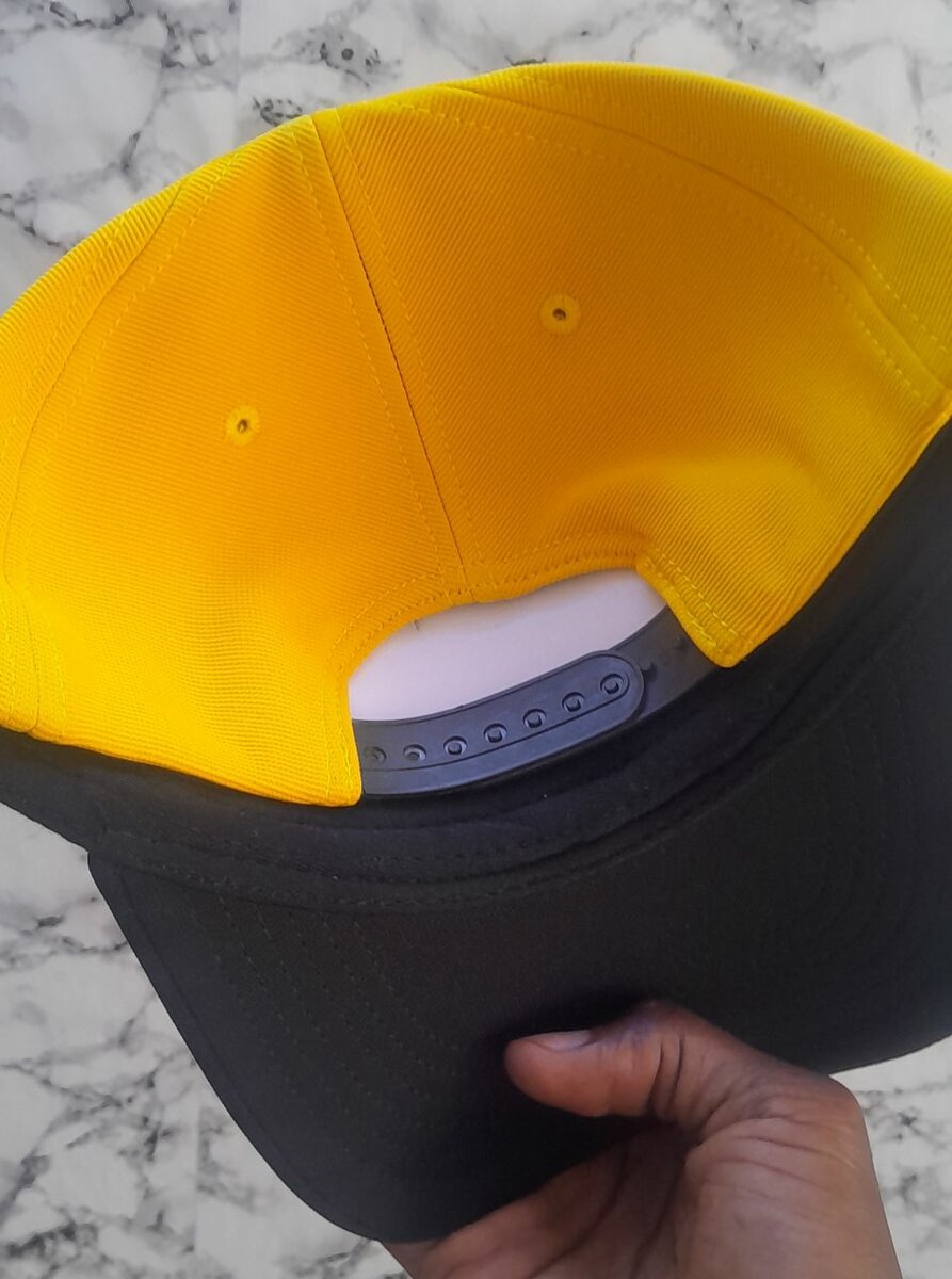 Casquette Snapback Jaune-Noire
