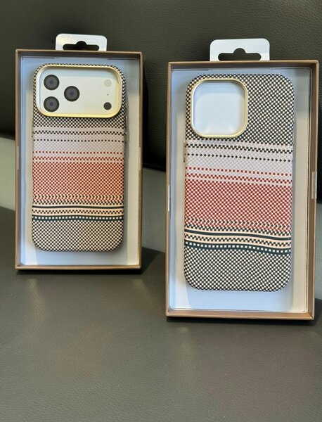 Coque iPhone motif tissé élégant