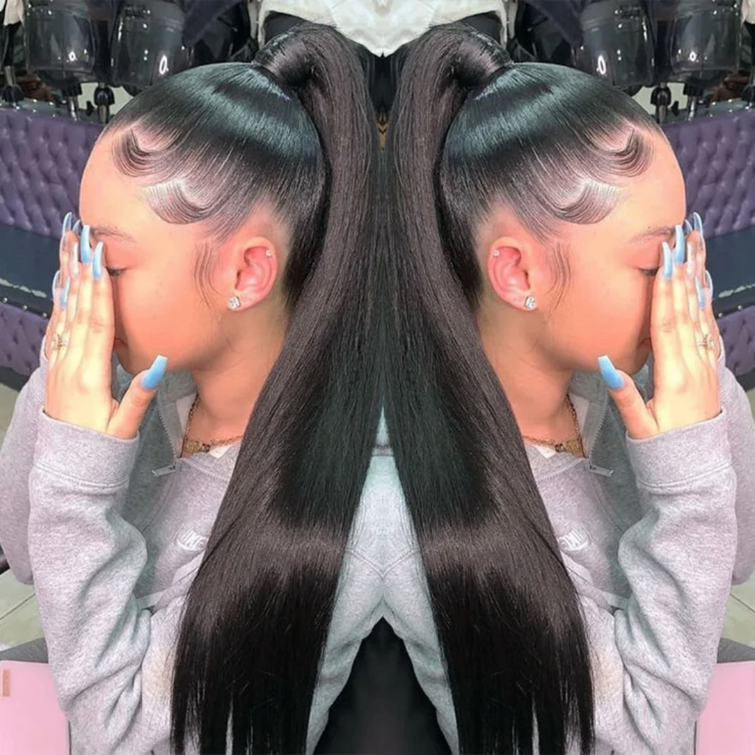 Postiche chignon avec frontale