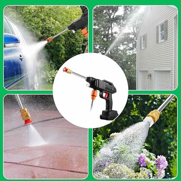 Pressure Washer Gun with 2 strong Rechargeable batteries