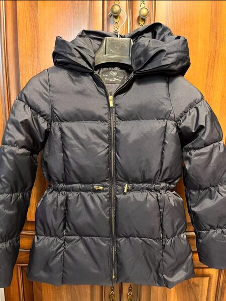 Стильный тёплый пуховик Zara kids на девочку 11-12 лет.