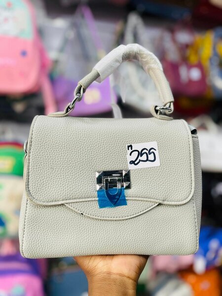 Ladies fancy hand bags gray