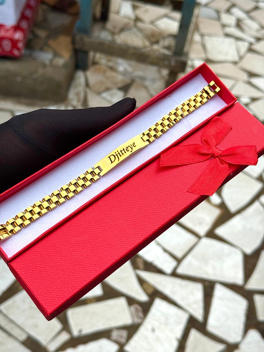 Bracelet personnalisé en acier inoxydable