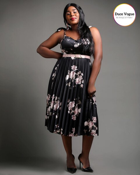 Robe à fleurs élégante