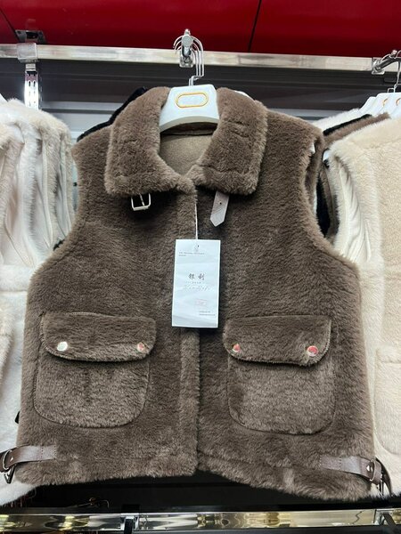 Эко мех Жилетка